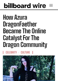 azura feather became the online catalyst for the community of the dragon