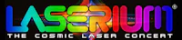 the logo for the cosmic laser concert